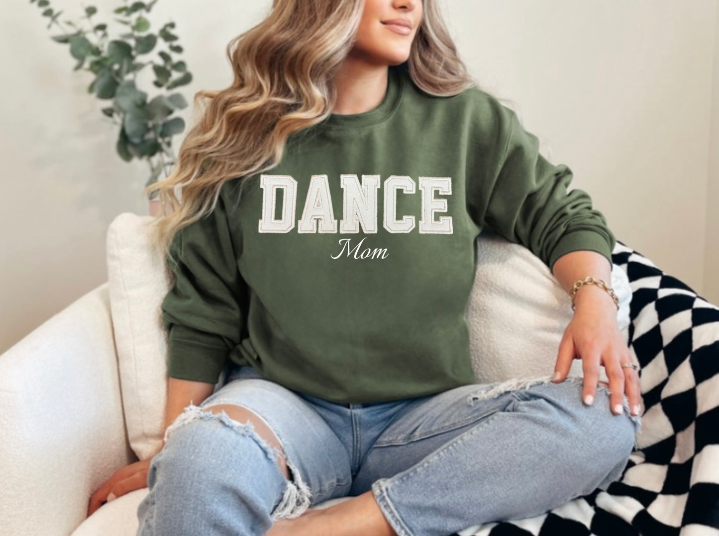 Glitter DANCE MOM Crewneck-Adult