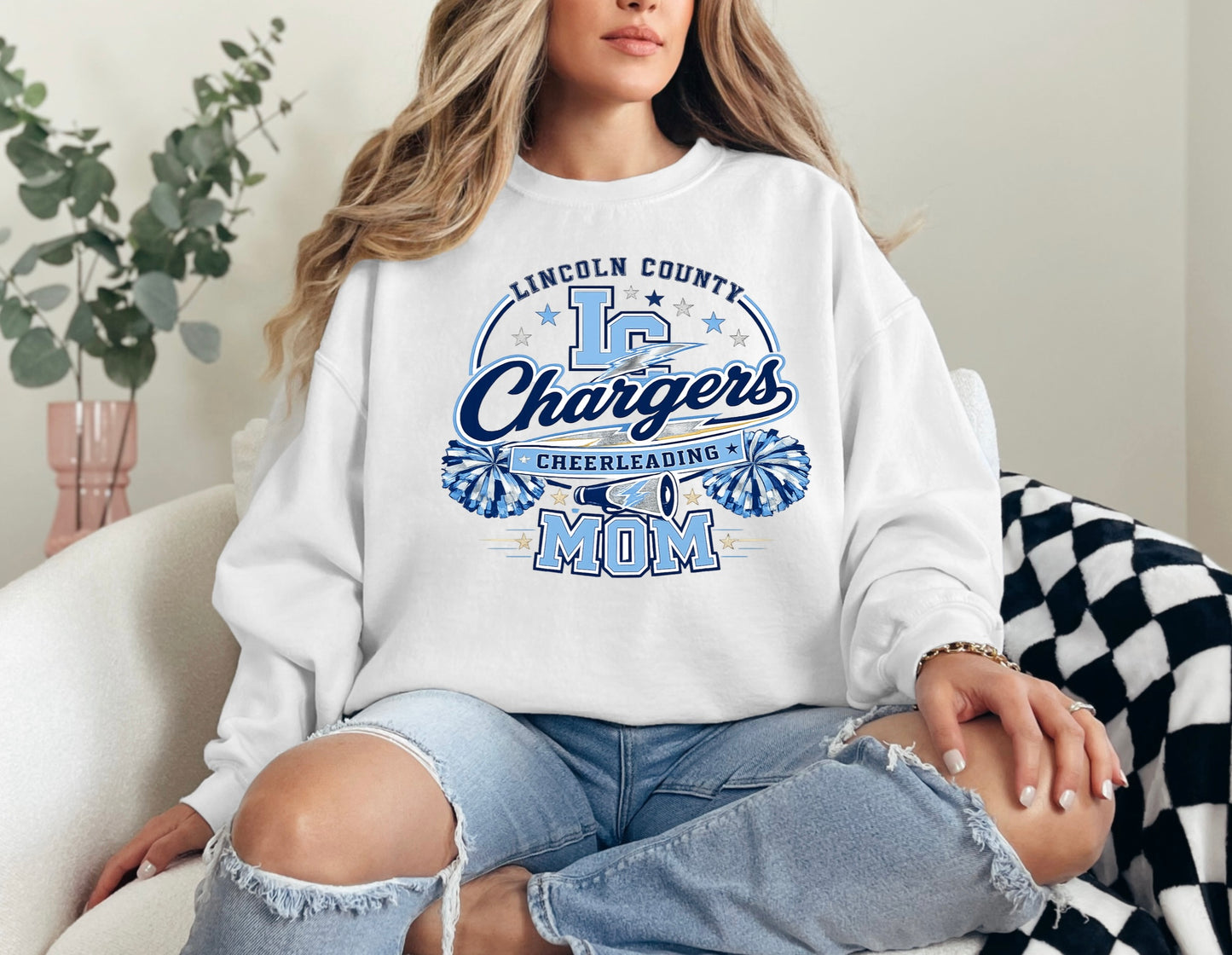 Adult - Lincoln Chargers Design 2 Mom