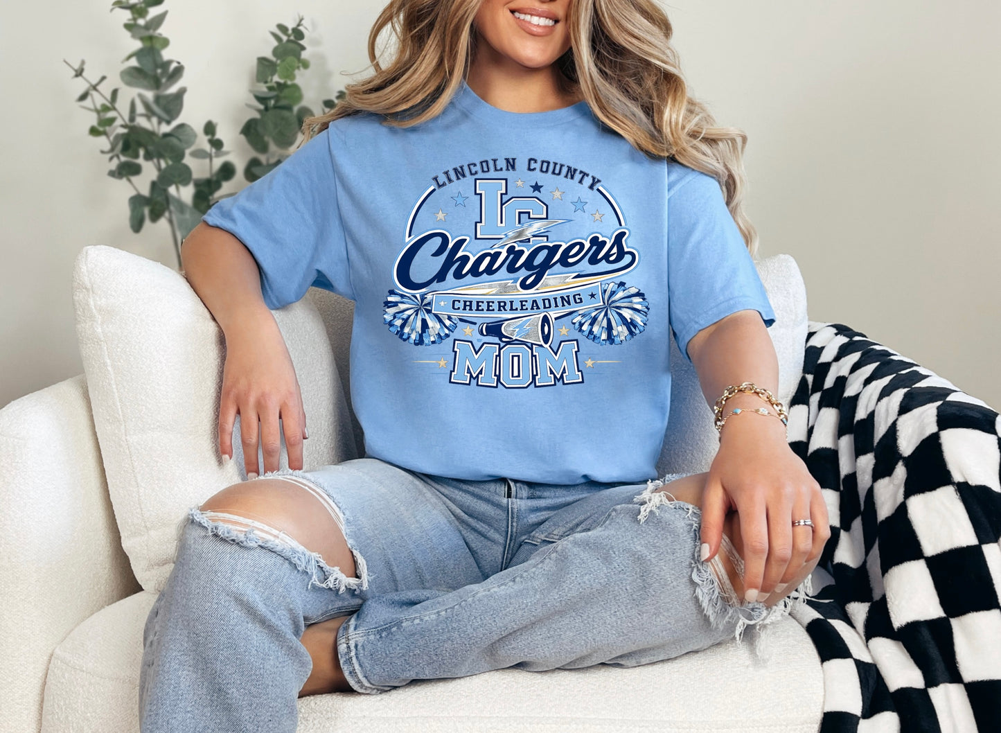 Adult - Lincoln Chargers Design 2 Mom