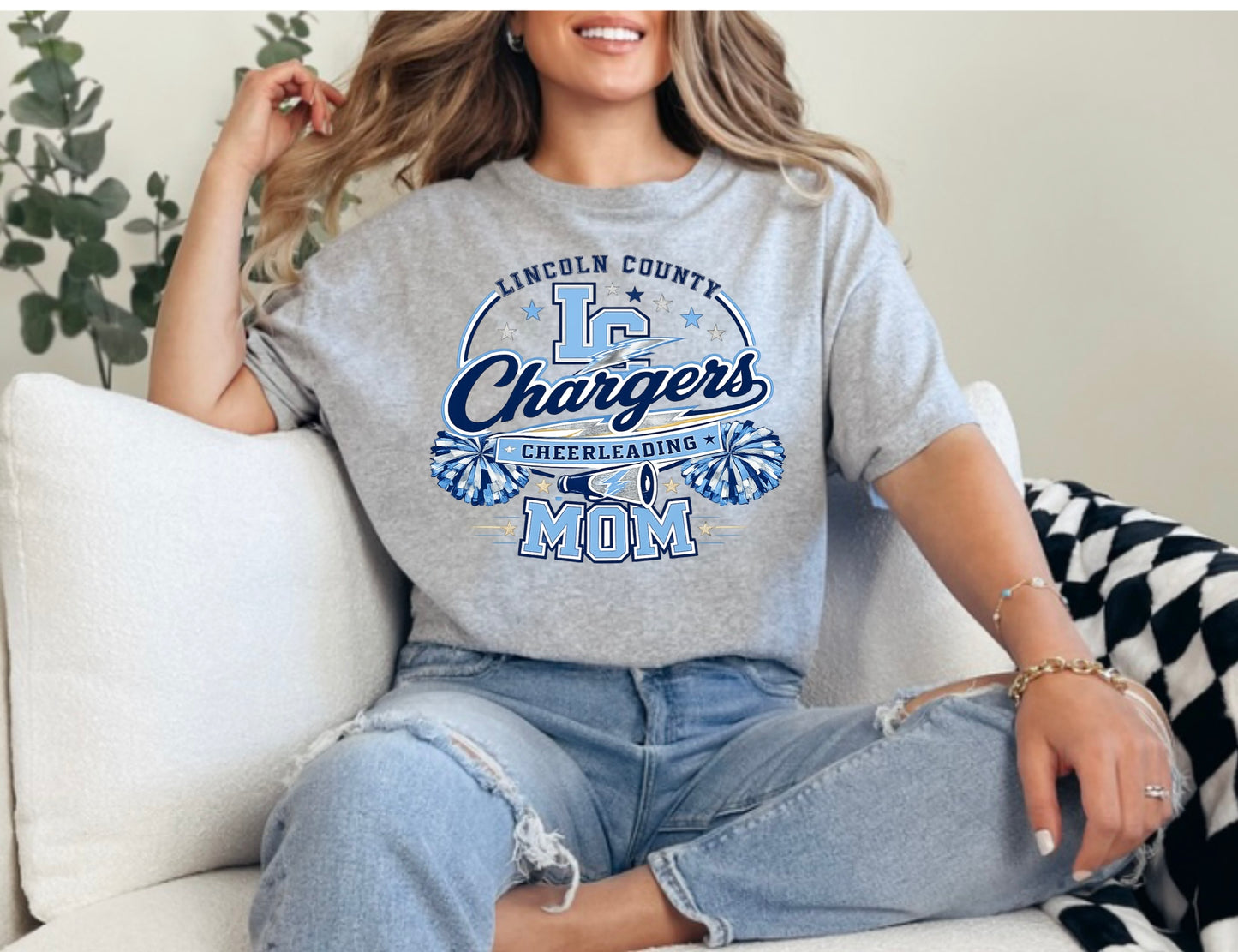 Adult - Lincoln Chargers Design 2 Mom